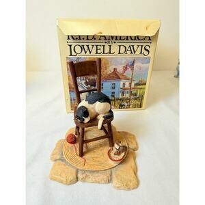 Schmid Lowell Davis “Catnapping Too” 1984 Figurine- Read
